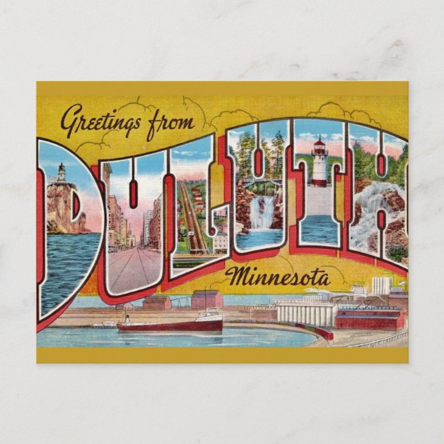 Postal Cartão de Boas-vindas de Duluth (Frente)