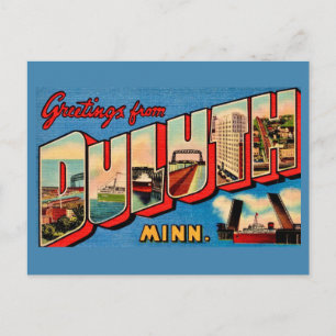 Postal Cartão de Boas-Vindas de Duluth MI