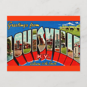 Postal Cartão de Boas-Vindas de Louisville KY
