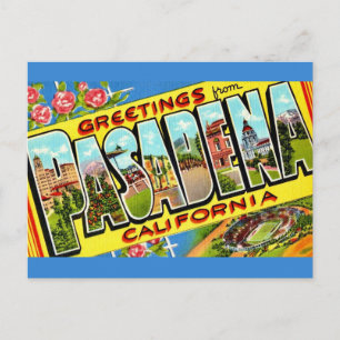 Postal Cartão de Boas-vindas de Pasadena CA