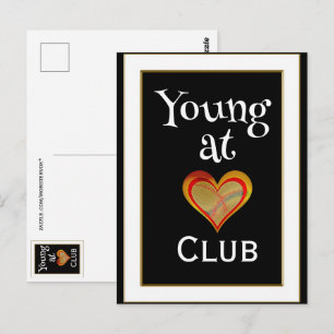 Postal Cartão de Boas Vindas do Clube Young at Heart