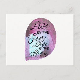Postal Cartão de Boho vivo pelo amor de The Sun pela lua