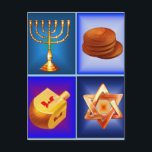 Postal Cartão de Chanukah<br><div class="desc">Cartão de Chanukah</div>