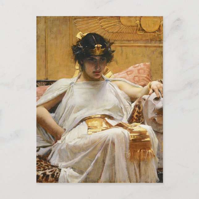 Postal Cartão de Cleopatra do Waterhouse (Frente)