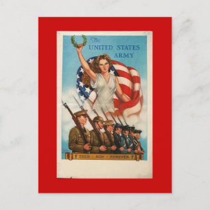 Postal Cartão de coletores WW1 1917 US PROPAGANDA