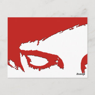 Postal cartão de comentário do estilo emo