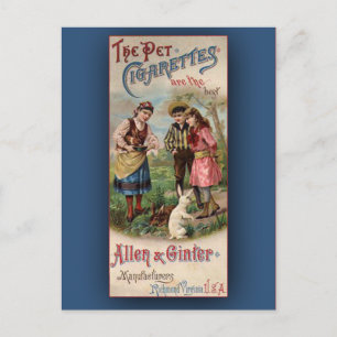 Postal Cartão de Comércio Vitoriano de Arte Vintage