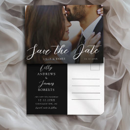 Postal Cartão de Compromisso de Casamento Minimalista Pre