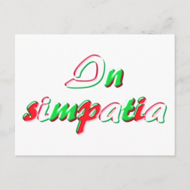 Postal Cartão de condolências (Frente)