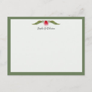 Postal Cartão de Correspondência de Casamento com Tema de