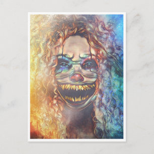 Postal Cartão de Dia das Bruxas Assustador