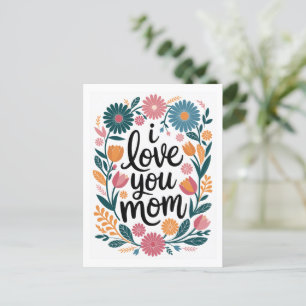 Postal Cartão de Dia das Mães Feliz Dia das Mães Presente