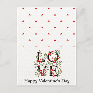 Postal Cartão de Dia de os namorados romântico para o seu