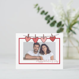 Postal Cartão de Dia dos Namorados com Foto Personalizada