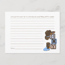 Postal Cartão de Dicas da Mãe do Cowboy Ocidental