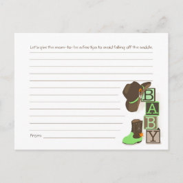 Postal Cartão de Dicas da Mãe do Cowpoke Ocidental