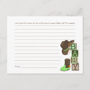 Postal Cartão de Dicas da Mãe do Cowpoke Ocidental