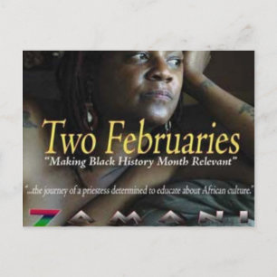 Postal cartão de dois fevereiro