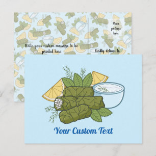 Postal Cartão de Dolmadakia