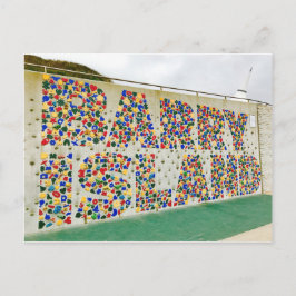 Postal Cartão de escalada da parede de Wales da ilha de