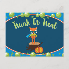 Postal Cartão de Evento Comunitário de Trunk or Treat