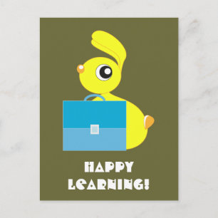 Postal Cartão de Feliz Aprendizado