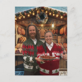 Postal Cartão de Feriado de Ensilador de Bolsa de Natal