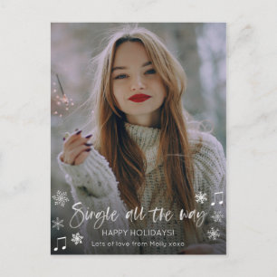 Postal Cartão de Feriados para solteiro ou cara