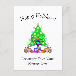 Postal Cartão de Férias Felizes Interreligioso