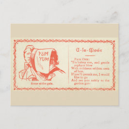 Postal Cartão de flerte vitoriano