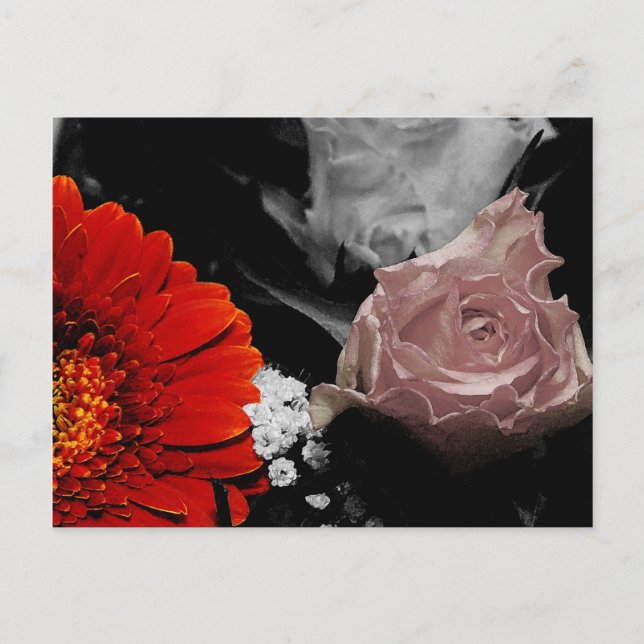 Postal Cartão de flores neutro (Frente)