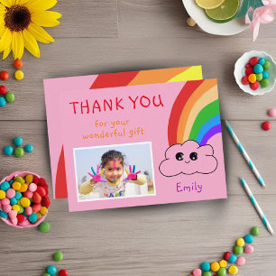 Postal Cartão de Foto de Agradecimento de Aniversário Kaw