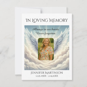 Postal Cartão de Foto de Memória Afetuosa