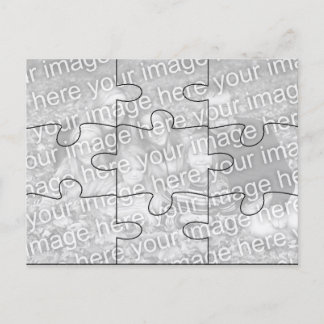 Postal Cartão de Foto Personalizado MOCK Puzzle - 9 peças