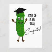 Cartão de Graduação Funny Creative Pun Dill