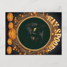 Postal Cartão de Halloween. Continue assustador!