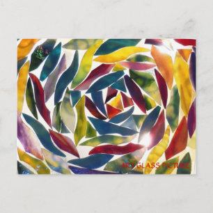 Postal Cartão de Imagem de Vidro de Arte Fina Moderna