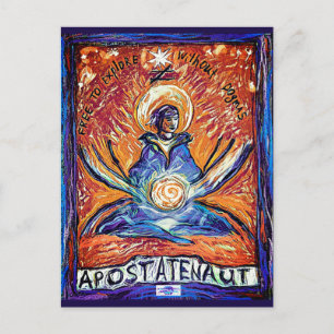 Postal Cartão de Junção n.o 1 Apostatenaut, a ponderar