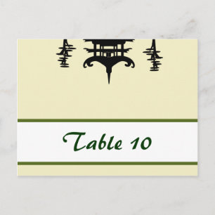 Postal Cartão de Local Escrito à Mão Templo do Topo da Co