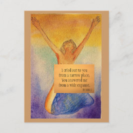 Postal Cartão de Meditação de Gratidão