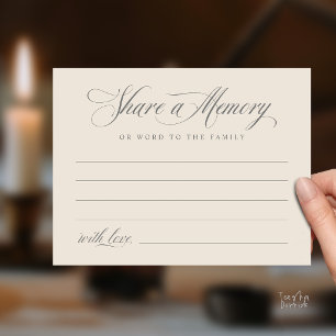 Postal Cartão de Memória Serviço Funerário para Compartil