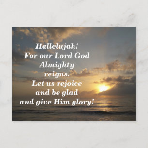 Postal Cartão de Memorização de Versículos Bíblicos Apoca