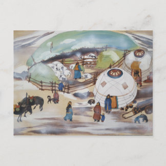 Postal Cartão de Mongolia