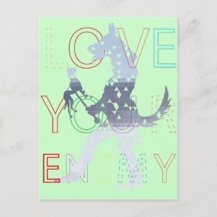 Postal Cartão de motivações inimigo