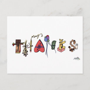 Postal Cartão de Muitos Agradecimentos