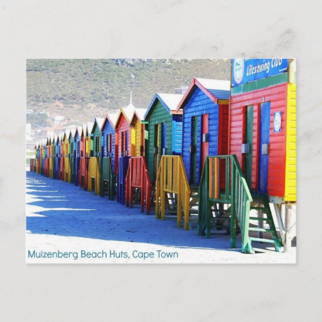 Postal Cartão de Muizenberg, Cape Town, África do Sul (Frente)
