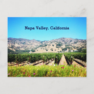 Postal Cartão de Napa Valley, Califórnia