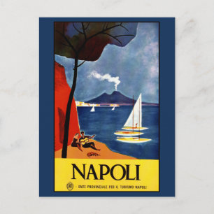 Postal Cartão de Napoli do vintage (Nápoles) Italia