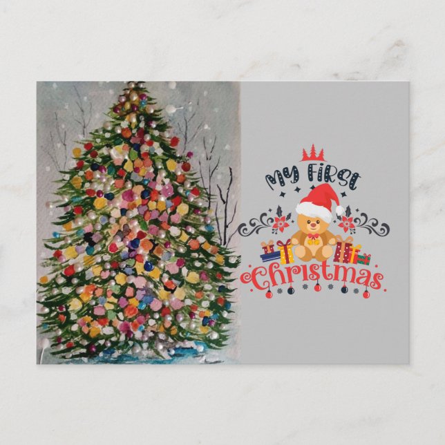 POSTAL CARTÃO DE NATAL ÁRVORE DE NATAL (Frente)