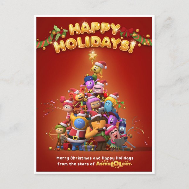 Postal Cartão de Natal AstroLOLogia  (Frente)